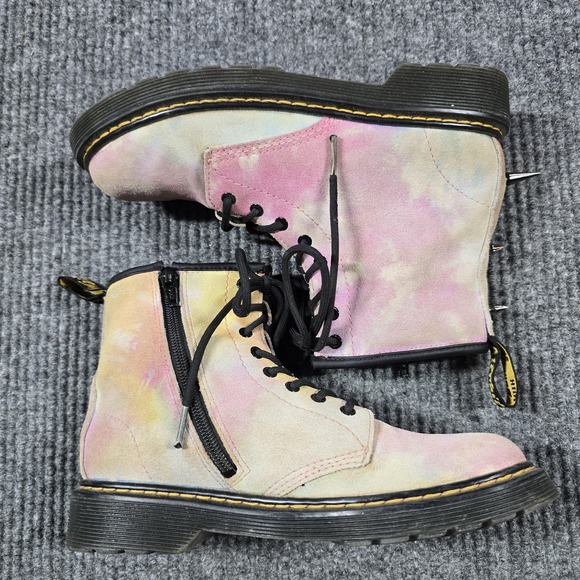 Dr. Martens 1460 Boots Mens Size 4 Womens 5 Tie Dye‎ Suede Side Zip 8 Eye Combat main image 4